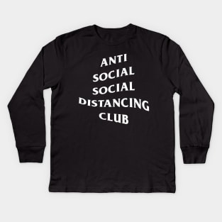 Social Distancing Club Kids Long Sleeve T-Shirt